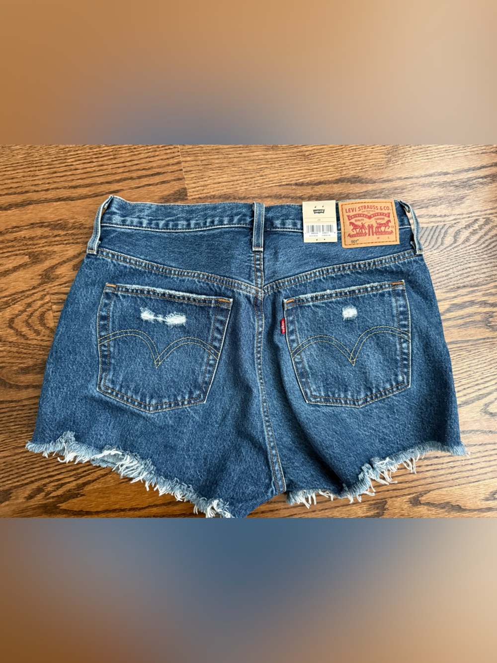 NWT New Levi's 501 Denim Jean Cutoff Shorts High rise cotton size 29 New
